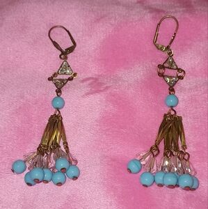Anne Koplik Dangling Gem Earrings